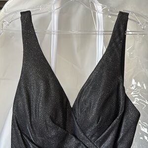 Black Sparkly Floor Length Dress